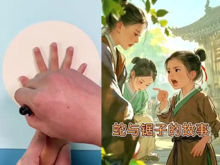 蛇与锯子的故事#简笔画