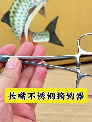 长前嘴摘钩神器,深喉取钩都不怕,路亚台钓都适用#路亚 #路亚钳推荐 #摘钩器推荐 #取钩器摘钩器