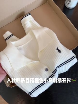 简约又高级的小马刺绣针织衫也太韩了吧!#韩系穿搭 #早秋贵气感穿搭 #早秋穿搭三分钟出门不是梦 #秋天变时髦就从韩系穿搭开始 #初秋一周不重样穿搭