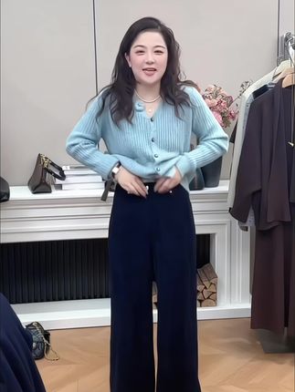 #小个子穿搭 #休闲裤 #直筒裤 #显高显瘦显腿长 #遮肉显瘦