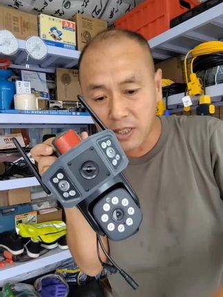 不用连网不要WIFI,终身免费流量,三画面高清监控摄像头#监控#摄像头#监控摄像头