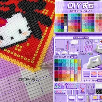 新手无孔烫豆教程!#拼豆教程#拼豆日记#拼豆豆