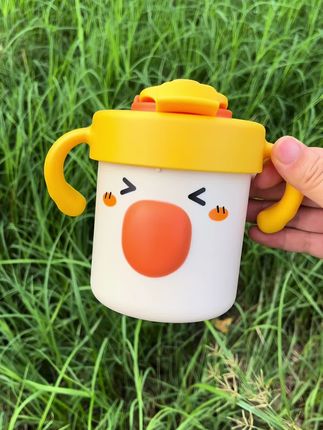 一杯多用,耐摔抗造,316不锈钢内胆,全身可拆卸,清洗方便,内胆还可以单独加热,太哇塞了,小朋友用的爱不释手#牛奶杯 #316不锈钢 #精灵兔女牛奶杯