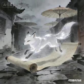 大学生用AI狐狸小白带大家了解让中华非遗文化,让非遗不再是晦涩#非遗#狐狸#剪纸#青花瓷#刺绣