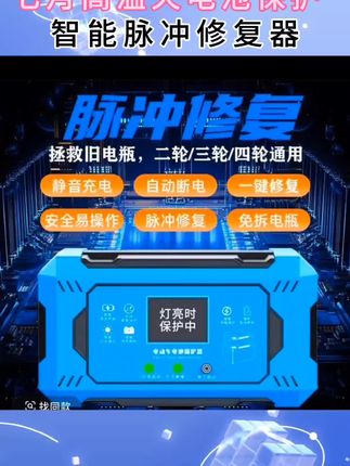 #智能脉冲电瓶修复器 #强烈推荐 #高性能实用工具 #新科技