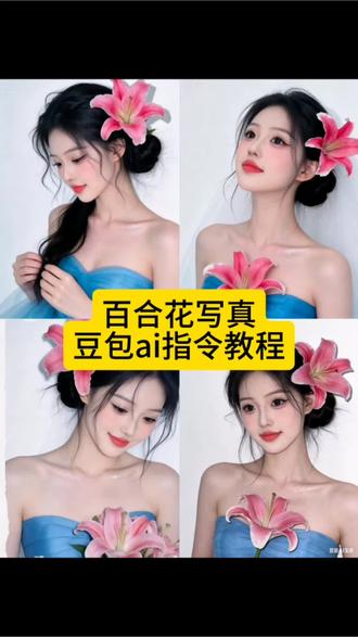 百合花妆造豆包ai指令教程来了 豆包生成花朵视频指令百合花 豆包百合花生成指令 花卉写真ai指令 豆包百合花写真 百合花写真豆包指令教程#豆包ai #豆包出大片有两把刷子 #写真 #百合花妆造 #百合花写真