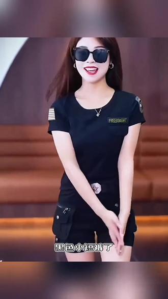#时尚穿搭 夏季女士短裤弹力黑色显瘦高腰百搭薄款大码休闲裤宽松工装裤女款#时尚休闲穿搭 #女生短裤 #显高显瘦显腿长 #品质女装