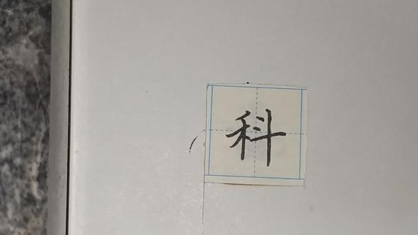 硬笔楷书规范字学写科20250202
