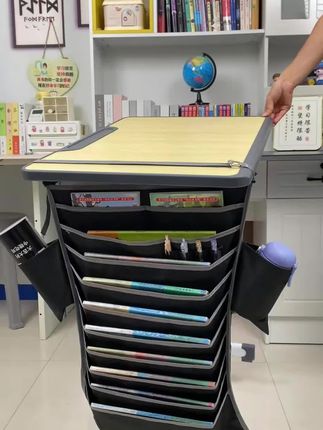 书袋课桌收纳袋挂书袋神器多功能大容量小初高中生桌面书桌挂袋#挂书袋 #挂书袋推荐 #挂书袋大容量