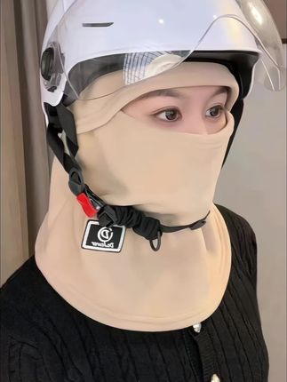 冬季保暖头套 ,女骑行电动车防风防寒面罩 头盔内胆滑雪围脖一体帽子#骑行装备 #防护面罩 #冬季保暖头套#头盔内胆#滑雪围脖一体帽