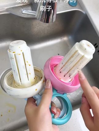 华优美田五合一刷,多功能清洁杯瓶奶嘴,长柄软毛超好用