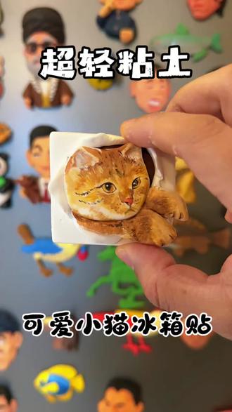 粘土小猫制作教程 #超轻粘土 #可爱猫咪的治愈瞬间 #京东加量不加价魔性挑战