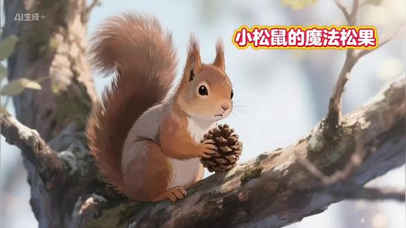 儿童故事#al创作 小松鼠的魔法松果