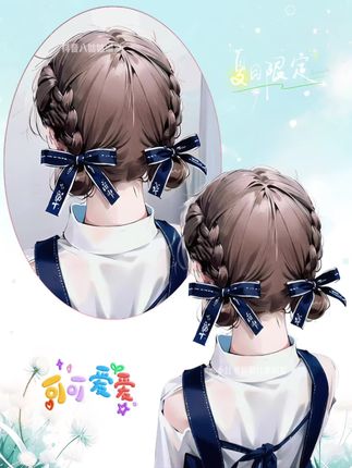 氛围感低丸子头,清爽又好看 #编发教程 #女孩子丸子头扎法 #儿童编发 #手残党也能学会的发型 #儿童发饰