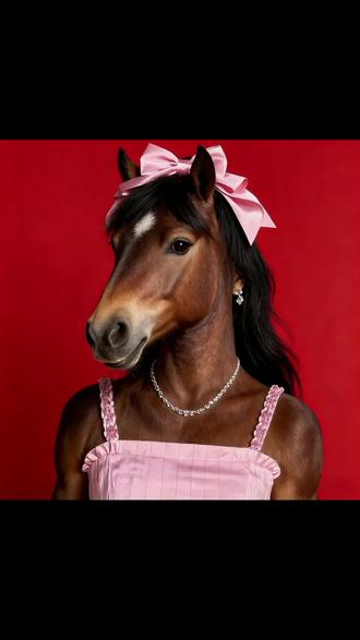 新年女生小马头像来了,#豆包ai #豆包P图已经nextlevel了 #豆包P图指令#新年头像