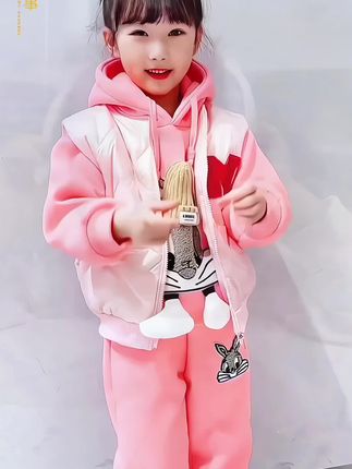 #萌娃穿搭 #女童套装 #春秋新款 #生女儿就是用来打扮的