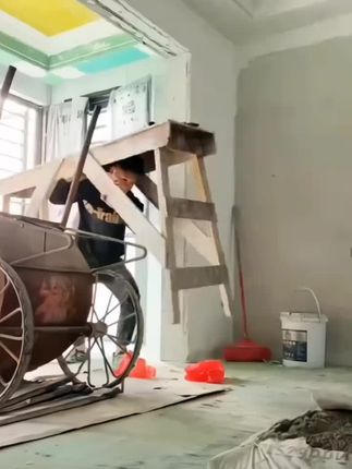 马凳工地加固加厚伸缩特厚多功能便携装室内脚手架防滑平台梯#木工工具