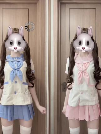 是镜子还是双胞胎#和平精英舞蹈 #卡点舞 #双人舞 #水手服#空栗鼠丸jk