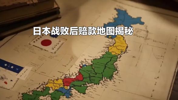 日本战败后赔款地图揭秘#科普视频 #知识科普小常识 #种葱记