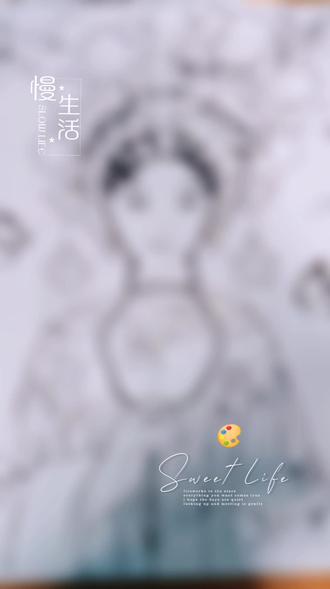 #纯手绘国画 展示一下女子的作品吧