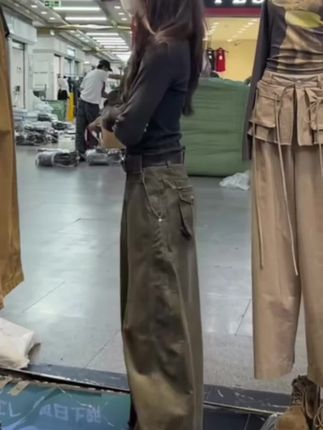 这个裤子真的太帅了#美式工装裤女#新款上新