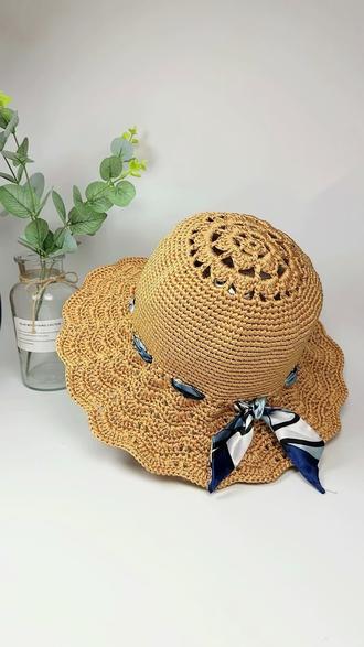 太阳花渔夫帽视频教程二 #手工编织零基础教学 #手工钩针编织教程 #帽子编织教程