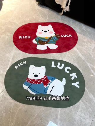 3块多一张的地垫 可太合适了! 吸水防滑,颜值又高!#防滑垫  #地垫门垫#超便宜超划算