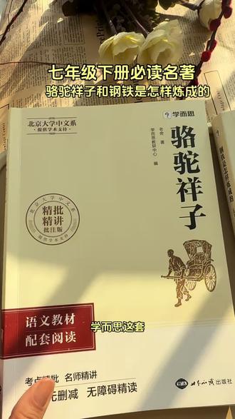 七年级下册必读名著骆驼祥子和钢铁是怎样炼成的,一定要给孩子准备这种关联考点的,边读边记,考点全都掌握了#七年级下册 #名著 #必读名著 #寒假