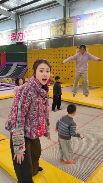 听我一句劝,寒假遛娃就来零力吧,36.6畅玩一整天#过年了过年了 #蹦床