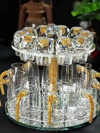 爆款2025新款白酒杯套装家用一口杯二两分酒器水晶玻璃酒具高级感#白酒杯套装 #水晶玻璃酒杯套装 #精选好物