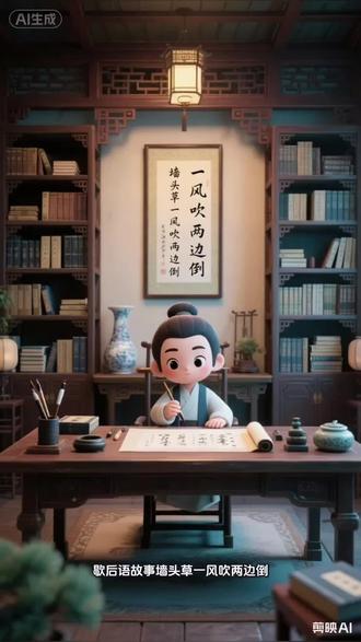 歇后语故事:墙头草一风吹两边倒