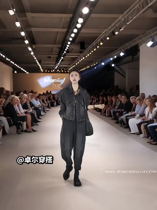 这套秋季复古牛仔套装,采用优质牛仔面料,舒适透气且耐磨。外套宽松版型,经水洗工艺呈现自然复古感,搭配直筒牛仔裤,修饰腿型,无论是单穿还是叠搭都很时尚,轻松驾驭日常、通勤等多种场合。#高级感穿搭 #高端大气 #优雅气质 #轻奢女装 #高贵优雅