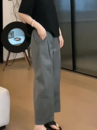 #大码休闲阔腿裤显瘦#气质穿搭减龄#时尚洋气减龄
