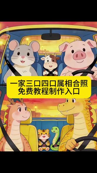 一家三口四口属相合照教程来了 一家四口ai特效一键生成,四口之家ai合成指令,一家三口ai生成指令,一家四口ai生成模板,一家四口ai生成软件, 一家四口生肖豆包ai生成,一家四口生肖ai特效,一家三口生肖ai同款,一家三口ai豆包p图指令属相,一家三口p图指令属相怎么做,三口之家ai合成指令,三口之家ai合成指令生肖,三口之家ai生肖,三口之家ai动画生成,#三口之家ai绘画,#三口之家ai绘画模板,#三口之家ai绘画模板教程,#即梦ai #抖音创作