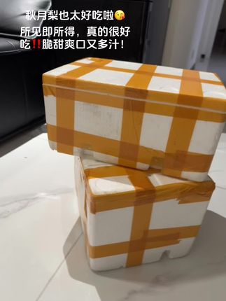 这才是正宗秋月梨吧! 真的脆甜爽口的! 可好吃啦! #秋月梨 #梨 #秋月梨