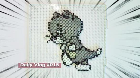 气鼓鼓的样子太萌了#我在抖音玩拼豆 #拼豆人有自己的春节 #过年不无聊大赏 #猫和老鼠