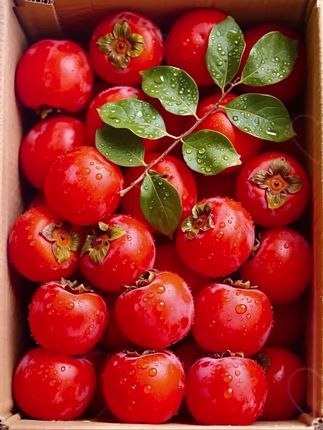 一年一季的火晶柿子来了,喜欢的下单#应季水果 #新鲜采摘 #软糯香甜 #快来一起尝个鲜