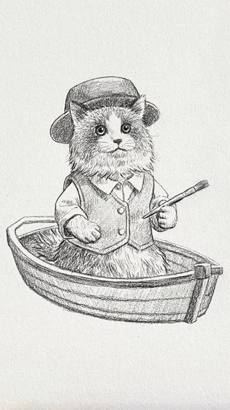 一分钟学会!超简单的画“画家猫”方法✿ ◡‿◡✿
#零基础学画画 #画猫 #画小猫 #画猫咪 #画家猫