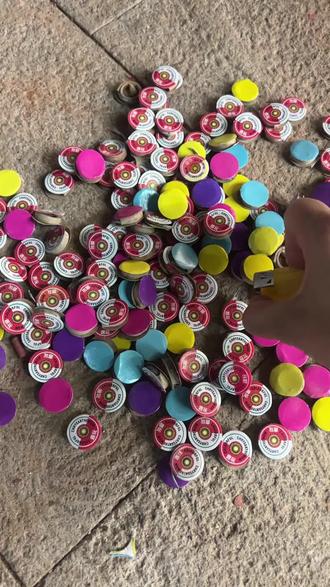 原来彩菊可以这样玩 彩菊一转 转来好运连连#彩菊烟花