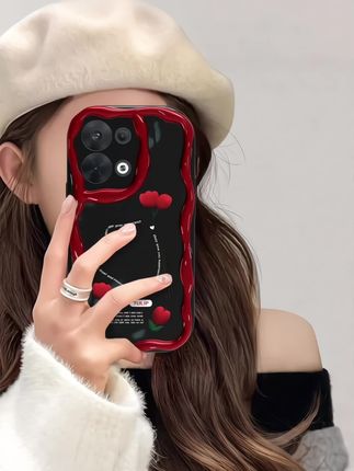 OPPO Reno9郁金香手机壳简约创意奶油硅胶全包防摔软壳女款#潮牌手机壳 #网红手机壳 #防摔手机壳 #手机壳 #轻奢手机壳