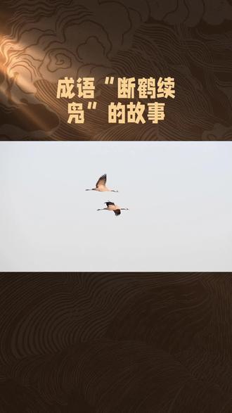 中国成语故事~断鹤续凫