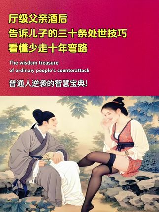 如果你心软老实、玻璃心,推荐读读胜天半子。果然人一旦研究胜天半子,为人处世和做人做事方面就像打开上帝视角! 《胜天半子》并不是教你如何玩游戏,而是教你在这个充满竞争与合作的世界里,透过复杂的人性看破真相,用策略与智慧去抢占先机,从而掌控全局、赢得胜利! 俗话说富在术数不在劳身,利在局势,不在力耕,所以,你要懂得抬头看路,而非只是低头干活! 善谋者赢天下,能略者定乾坤!太老实、心软、又玻璃心的人一定要看看这本《胜天半子》,书里面都是做人做事的方法,学会三分,让你少走弯路少吃亏! 不读书的人,全靠自己摸索!读书的人生,自有高人指点! #谋略智慧 #人性 #胜天半子#每日推书 #创作者扶持计划