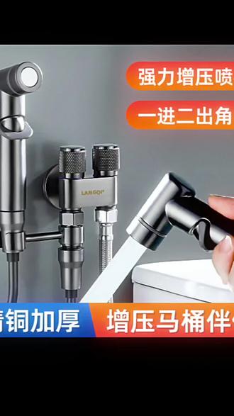 马桶伴侣增压喷枪双出水马桶伴侣角阀卫生间厕所冲洗水 #马桶水枪#增压喷枪@DOU+好生意 @抖加🔥上热门🔥dou+🔥热点宝 @DOU+小助手 #我的实用小物 #创作者中心 #创作灵感