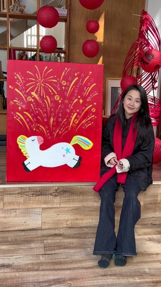 🐎新手友好!画了一匹圆头圆脑的小福马迎新年✨
#马年丙烯画 #新手友好丙烯画 #新年装饰手作 #卡通小马 #马到成功