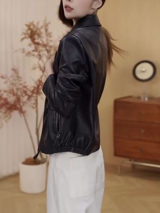 2025新款修身显瘦皮衣女款爆款休闲时尚百搭机车外套复古女#显瘦皮衣 #百搭外套女 #时尚外套 #休闲外套 #修身外套推荐