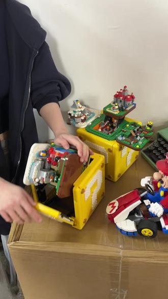 国产版本超级玛丽问号盒子来了, 2000+颗粒得套装。 #积木 #拼装模型