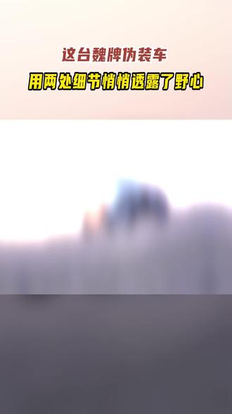 这台魏牌伪装车,用两处细节悄悄透露了野心