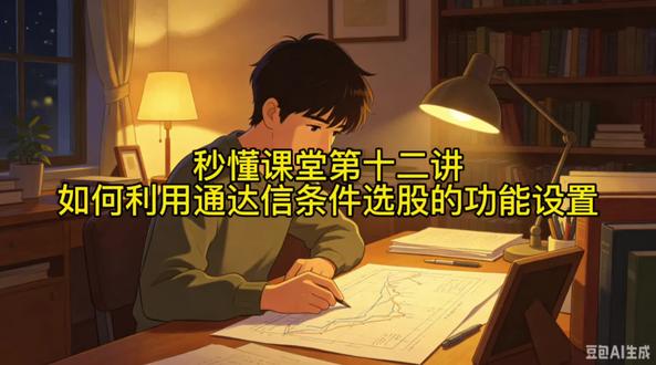 秒懂课堂第十二讲(利用通达信条件选股进行的功能设置)#技术分析入门 #交易认知破局 #股票投资技巧 @DOU+小助手 @抖音小助手