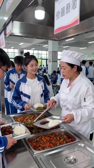 #高中校草 #学校食堂 根据真实事件改编