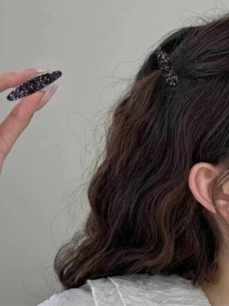 侧边精致小夹子头饰气质新款高端迷你小号水钻鸭嘴夹碎发卡刘海夹#韩系发型 #发饰 #发饰发夹 #高颅顶 #仙女必备